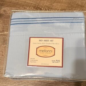 Mellanni Blue Bed full Sheet Set with two pillowcases